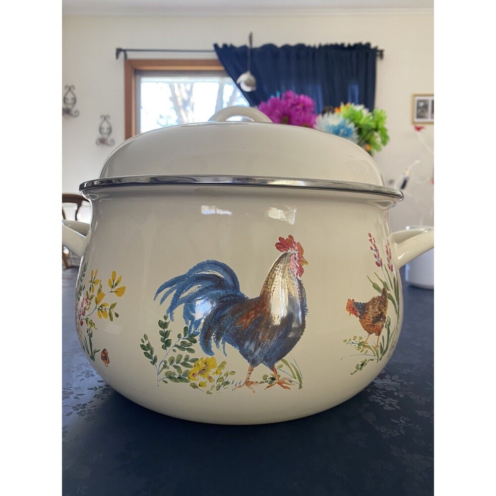 Paula Deen “rooster” 8 Qt. Stock Pan/Dutch Oven